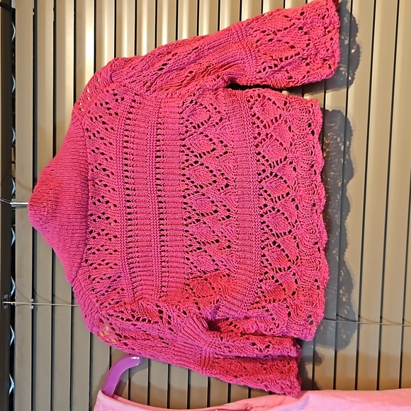 6-7yrs pink dress + breezy knit Bolero Cardigan summer girls clothing bundle - Picture 14 of 14